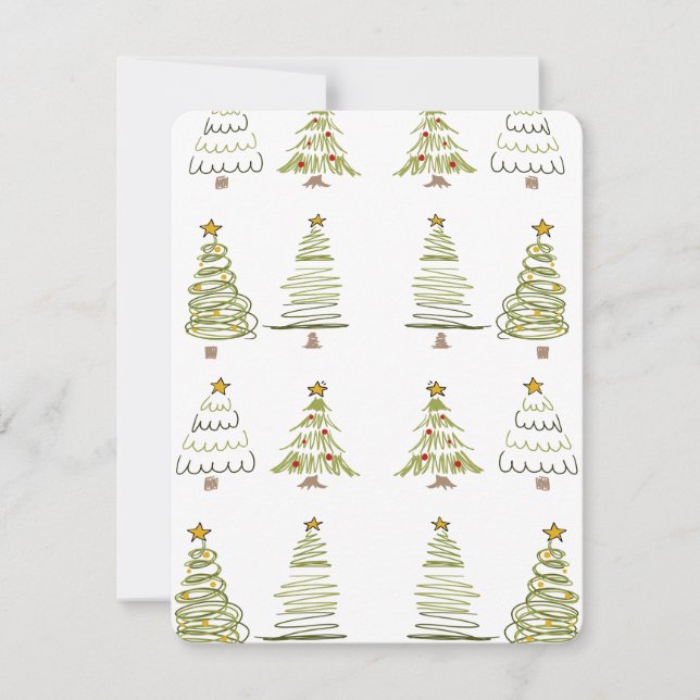 CHRISTMAS TREE FEIERTAGSKARTE (Vorderseite)
