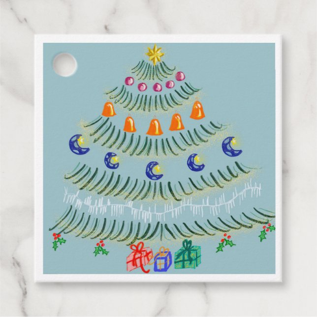 Christmas tree geschenkanhänger (Vorderseite)