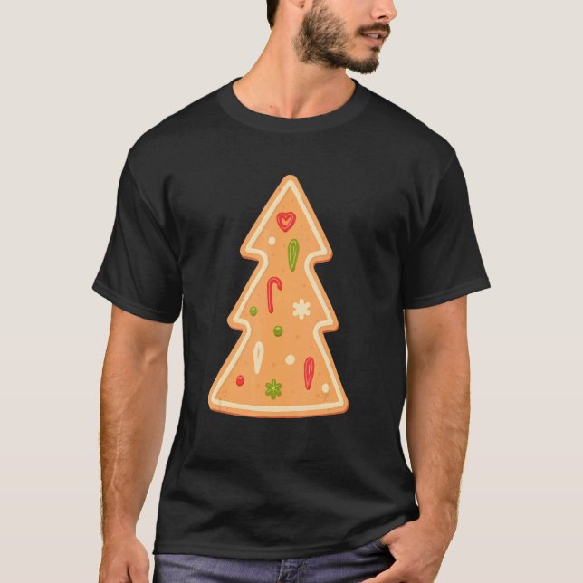Christmas Tree Gingerbread cake Xmas T-Shirt (Vorderseite)