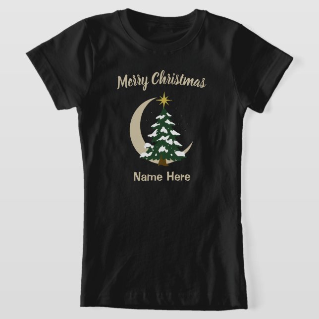 Christmas Tree Girls T-Shirt Custom Holiday Tee (Ablage )