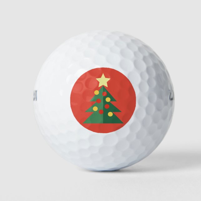 Christmas Tree Golf Balls Golfball (Vorderseite)