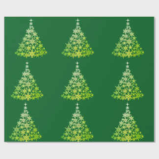 Christmas Tree Green Wrapping Paper Geschenkpapier