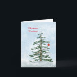 Christmas Tree Greeting Card Karte<br><div class="desc">Say Merry Christmas with a personal card instead of a text message! Change the text blocks to your own personal message by clicking on the “change this template” button.</div>