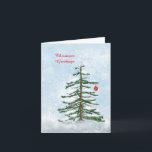 Christmas Tree Greeting Card Karte<br><div class="desc">Say Merry Christmas with a personal card instead of a text message! Change the text blocks to your own personal message by clicking on the “change this template” button.</div>