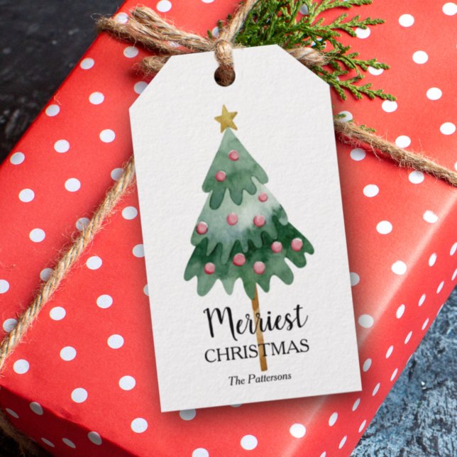 Christmas Tree Holiday Favor Geschenkanhänger (Von Creator hochgeladen)