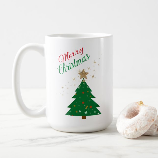 Christmas tree kaffeetasse (Mit Donut)