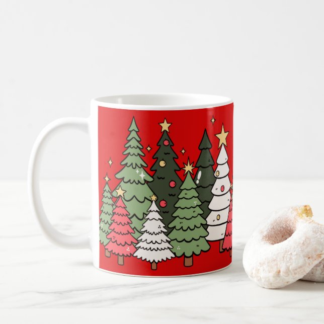 Christmas Tree  Kaffeetasse (Mit Donut)