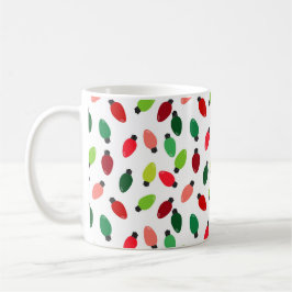 Christmas Tree Lights Printed Coffee Cup Mug Kaffeetasse