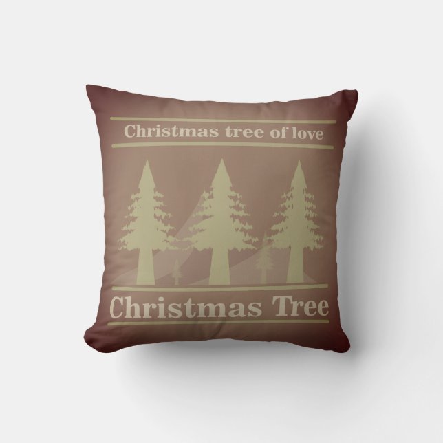 christmas tree of love Throw Pillow Kissen (Vorderseite)