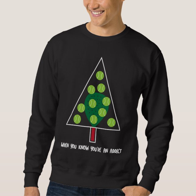 Christmas Tree Padel Obsessed Sweatshirt (Vorderseite)