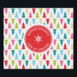 CHRISTMAS TREE PATTERN Festlich modern minimalrot<br><div class="desc">von kat massard >>> kat@simplysweetPAPERIE.com <<<< Stilvoll & festlich, Weihnachtsbaumdesign, personalisiert mit Ihrem eigenen Holiday Logo! Teilen Sie die Freude! - - - - - - - - - - - - - - - - - - - - - - - - - - - Karo aus meinem Geschäft...</div>