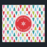 CHRISTMAS TREE PATTERN Festlich modern minimalrot<br><div class="desc">von kat massard >>> kat@simplysweetPAPERIE.com <<<< Stilvoll & festlich, Weihnachtsbaumdesign, personalisiert mit Ihrem eigenen Holiday Logo! Teilen Sie die Freude! - - - - - - - - - - - - - - - - - - - - - - - - - - - Karo aus meinem Geschäft...</div>