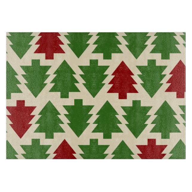 CHRISTMAS TREE PATTERN SCHNEIDEBRETT (Vorderseite)