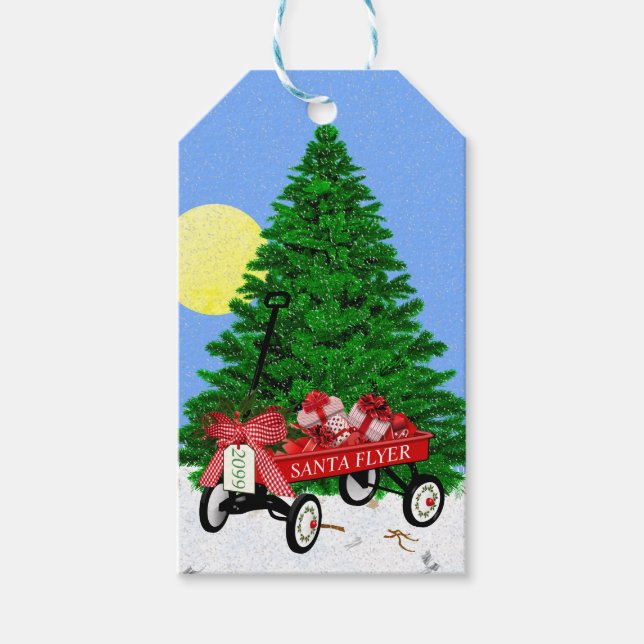 Christmas Tree Red Wagon présente des étiquettes c (Devant)