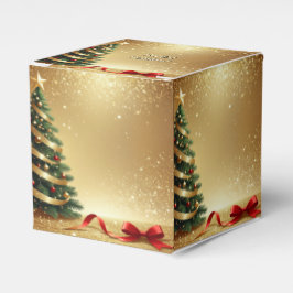 Christmas Tree Ribbons Holiday Favor Box Geschenkschachtel