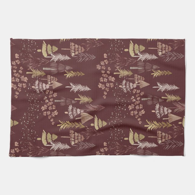 Christmas Tree Scatter Tea Towel Geschirrtuch (Horizontal)