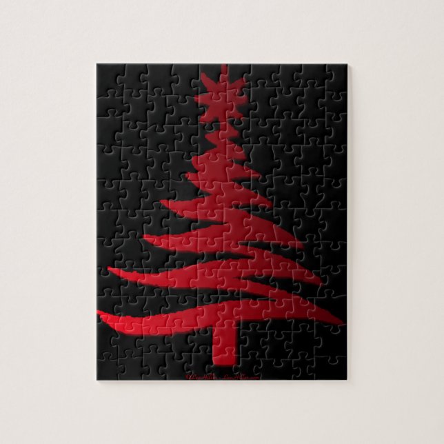 Christmas Tree Stencil Red (Vertikal)