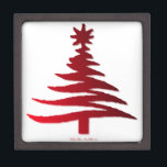 Christmas Tree Stencil Red Kiste<br><div class="desc">Thank You for visiting The Holiday Christmas Shop! You are viewing The Lee Hiller Designs Holiday Collection of Home and Office Decor,  Apparel,  Ohrs,  Collectibles and more. The Designs inklusive Lee Hiller Fotogray in Hand Drawn Mixed Media and Digital Art Collection.</div>