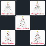 Christmas Tree Stickers Etiketten<br><div class="desc">Say Merry Christmas with Love... </div>