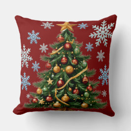 Christmas Tree Throw Pillow Kissen