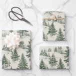 Christmas Tree Toile De Jouy Green Geschenkpapier Set<br><div class="desc">Lassen Sie sich mit diesem Weihnachtsbaumtoile de Jouy grüne Packpapier in zeitloser Eleganz verwöhnen. Ideal, um den Geschenken eine klassische und festliche Touch zu verleihen, sie sind ideal für Weihnachtsfeiern, saisonale Gaben und besondere Urlaubsmomente.</div>
