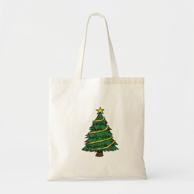 Christmas Tree Tote Bag Tragetasche (Vorne)