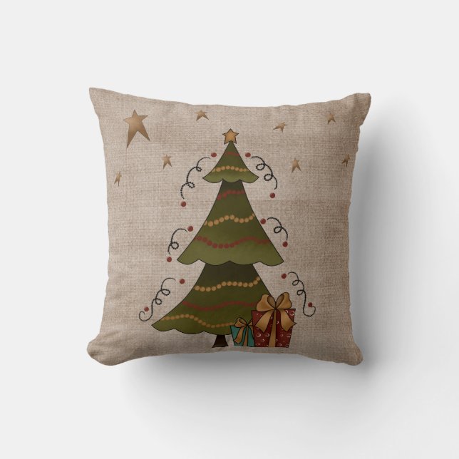 Christmas Tree Whimsy Kissen (Vorderseite)