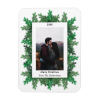 Christmas Tree Zweig Foto Magnet
