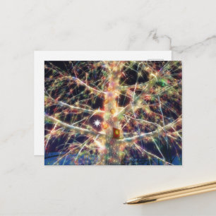 Christmas Treehouse Postcard Postkarte