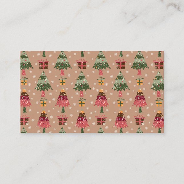 Christmas Trees 3 Visitenkarte (Vorderseite)