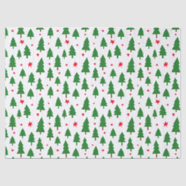 Christmas Trees and Stars Seidenpapier