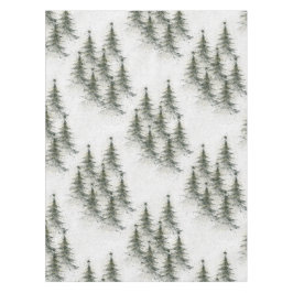 Christmas trees in the Woods Tischdecke