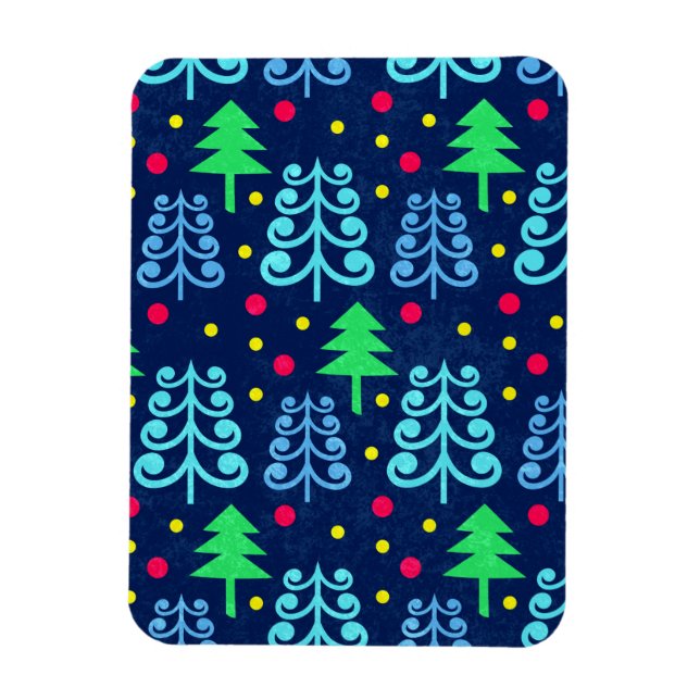 Christmas Trees Pattern Magnet (Vertikal)