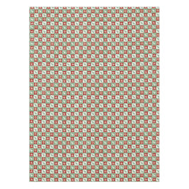 Christmas trees, snowflakes, stars, red, green tischdecke