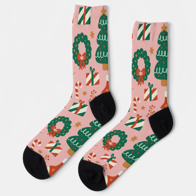 Christmas Type Of  Socken (Linkes Detail)