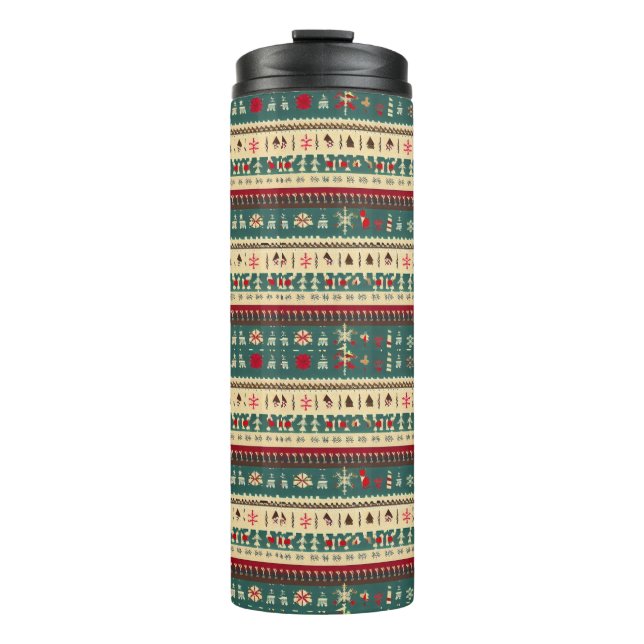Christmas Ugly Sweater 5 Thermosbecher (Vorderseite)