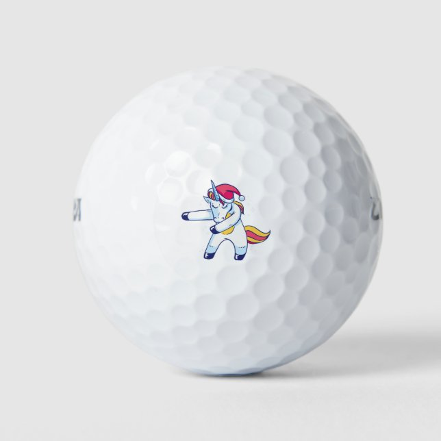 Christmas Unicorn Golfball (Vorderseite)