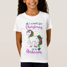 Christmas Unicorn Magical Rainbow Green Lila