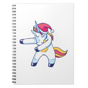 Christmas Unicorn Notizblock