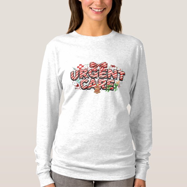 Christmas Urgent Care Long Sleeve  T-Shirt (Vorderseite)