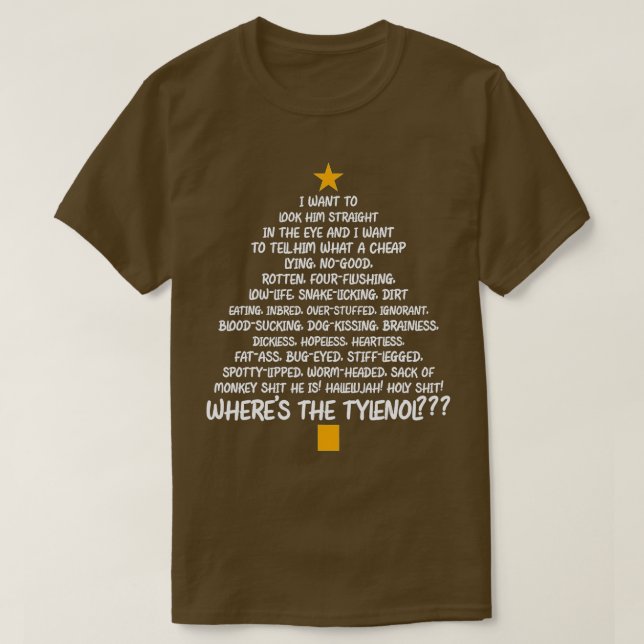 Christmas Vacation Rant - Christmas Tree  T-Shirt (Design vorne)
