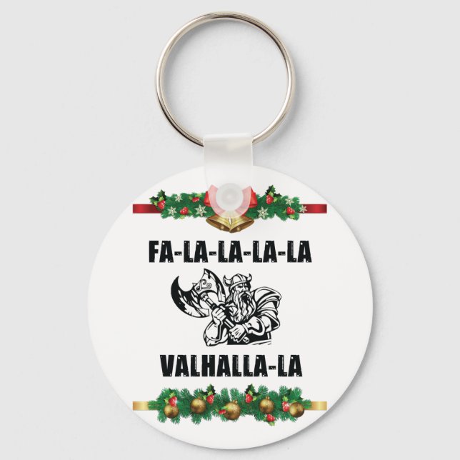 Christmas Valhalla Throw Pillow Schlüsselanhänger (Vorderseite)
