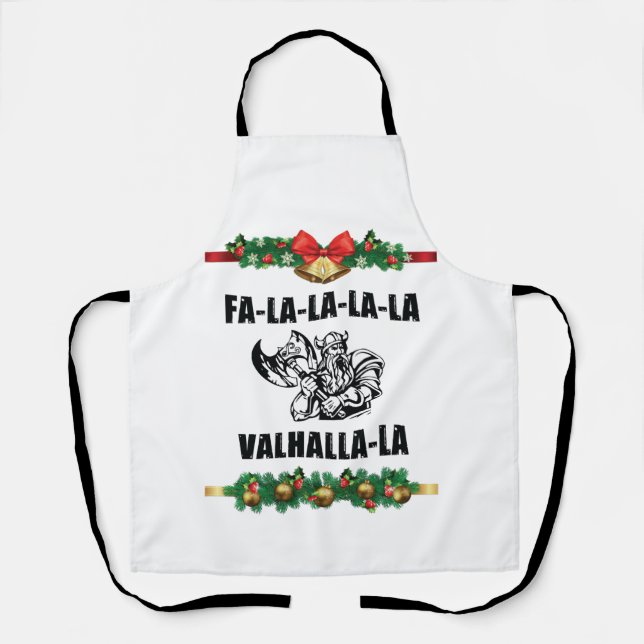 Christmas Valhalla Throw Pillow Schürze (Vorderseite)