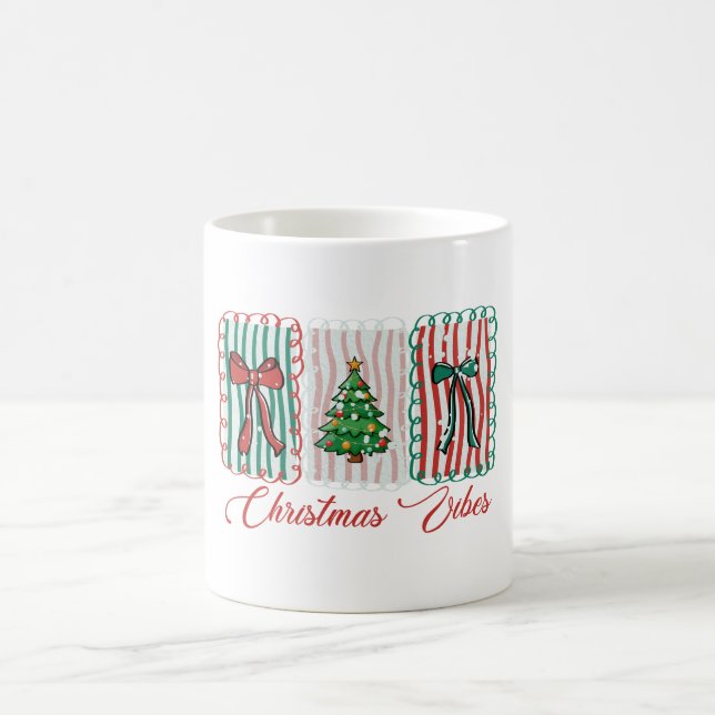 Christmas Vibes Festive Holiday Design Kaffeetasse (Mittel)