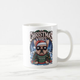 "Christmas Vibes French Bulldog Holiday Design" Kaffeetasse