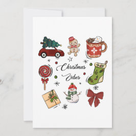 Christmas Vibes Holiday Sticker Pack Einladung