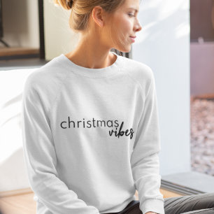 Christmas Vibes Modernes Minimalistisches Trendy Sweatshirt