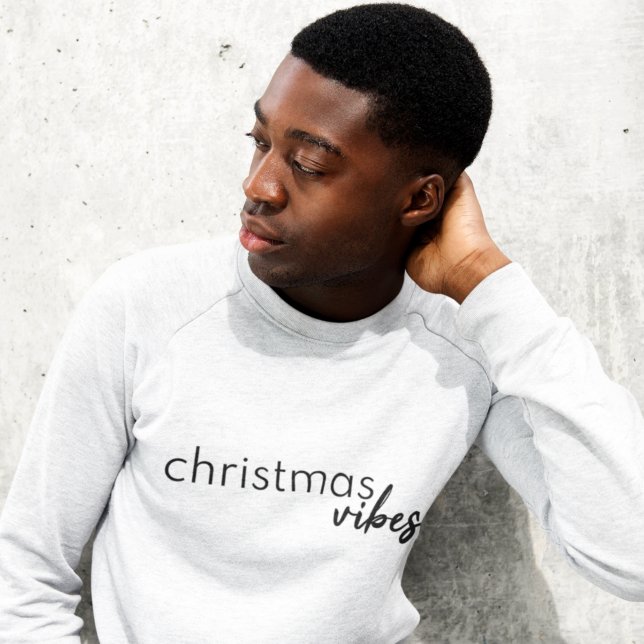 Christmas Vibes | Modernes Minimalistisches Trendy Sweatshirt (Von Creator hochgeladen)
