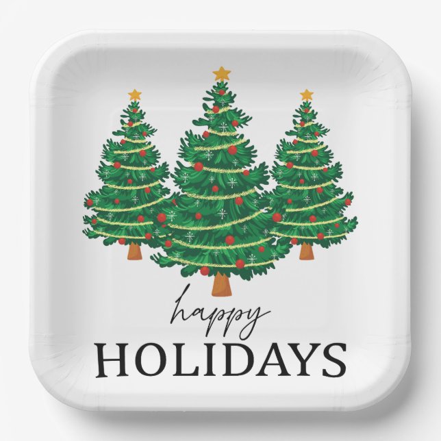 Christmas Vibes Pappteller (Vorderseite)