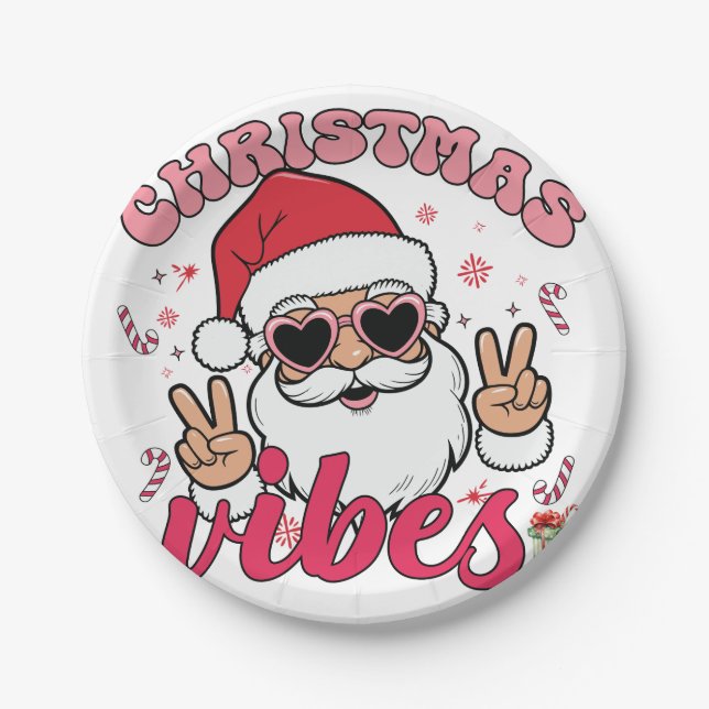 CHRISTMAS VIBES PAPPTELLER (Vorderseite)